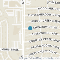 Map location of 3405 Galemeadow Drive, Fort Worth, TX 76123