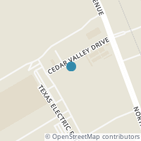 Map location of 1028 Cedar Valley Drive, Lancaster, TX 75134