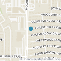 Map location of 3413 Forest Creek Dr, Fort Worth TX 76123