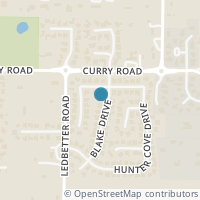 Map location of 6804 Blake Drive, Arlington, TX 76001