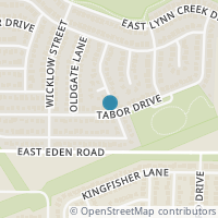 Map location of 323 Tabor Drive, Arlington, TX 76002