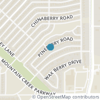 Map location of 7150 Pineberry Road, Dallas, TX 75249