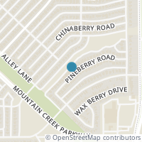 Map location of 7213 Pineberry Rd, Dallas TX 75249