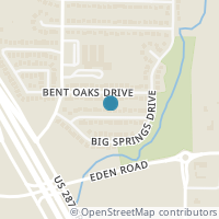 Map location of 4117 Highgrove Drive, Arlington, TX 76001