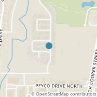 Map location of 2001 Marie Weldon Lane, Arlington, TX 76001