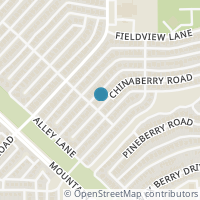 Map location of 7223 Chinaberry Road, Dallas, TX 75249