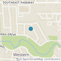 Map location of 6706 Prairie Fire Road, Arlington, TX 76002