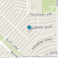 Map location of 7215 Chinaberry Road, Dallas, TX 75249