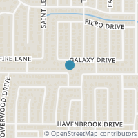 Map location of 1001 Silver Spruce Drive, Arlington, TX 76001