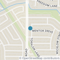Map location of 6604 TOKALON Lane, Arlington, TX 76002