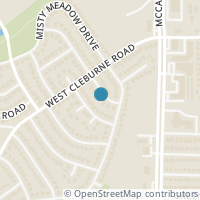 Map location of 3613 Woodmoor Road, Fort Worth, TX 76133