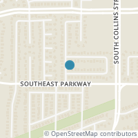 Map location of 1201 Brookvalley Drive, Arlington, TX 76018