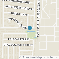 Map location of 2517 Winding Road, Fort Worth, TX 76133