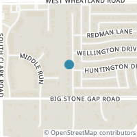 Map location of 815 Green Hills Road, Duncanville, TX 75137