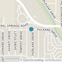 Map location of 6200 Fairlane Drive, Arlington, TX 76001