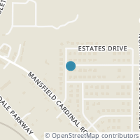 Map location of 1100 River Rock Dr, Kennedale TX 76060