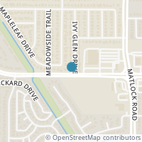 Map location of 6120 Ivy Glen Drive, Arlington, TX 76017