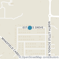 Map location of 1048 Estates Drive, Kennedale, TX 76060