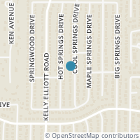 Map location of 6208 Cool Springs Drive, Arlington, TX 76001