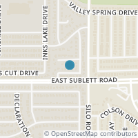 Map location of 615 Mission Hills Drive, Arlington, TX 76018