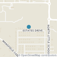 Map location of 1049 Estates Drive, Kennedale, TX 76060
