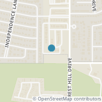 Map location of 3404 Colonial Dr, Forest Hill TX 76140