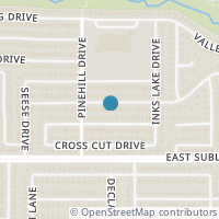 Map location of 512 Valley Mills Drive, Arlington, TX 76018