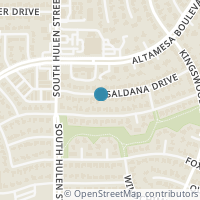 Map location of 4613 Saldana Drive, Fort Worth, TX 76133