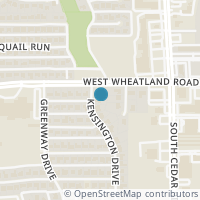 Map location of 606 Kensington Dr, Duncanville TX 75137