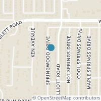 Map location of 6105 Springwood Drive, Arlington, TX 76001