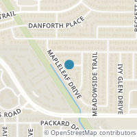 Map location of 918 Valleygreen Drive, Arlington, TX 76017