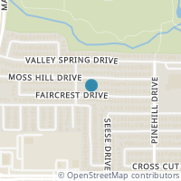 Map location of 307 Faircrest Drive, Arlington, TX 76018