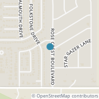Map location of 7508 Rose Crest Boulevard, Forest Hill, TX 76140