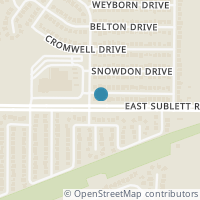 Map location of 2302 Brisbane Drive, Arlington, TX 76018