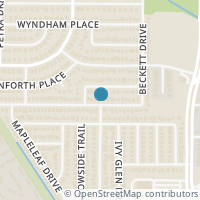 Map location of 825 Ashmount Lane, Arlington, TX 76017