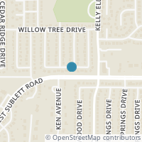 Map location of 4310 Willow Crest Drive, Arlington, TX 76017
