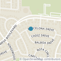 Map location of 4317 Barcelona Drive, Fort Worth, TX 76133