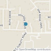 Map location of 602 HILLSIDE Drive, Kennedale, TX 76060