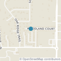 Map location of 718 Woodland Court, Kennedale, TX 76060