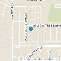 Map location of 5804 Twin Willows Drive, Arlington, TX 76017
