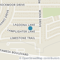 Map location of 1420 Lamplighter Lane, Edgecliff Village, TX 76134
