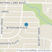 Map location of 827 Wyndham Place, Arlington, TX 76017