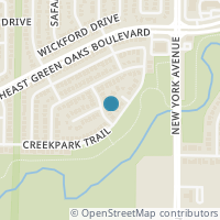 Map location of 5711 Streamside Drive, Arlington, TX 76018