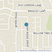 Map location of 5716 Cedar Ridge Dr, Arlington TX 76017