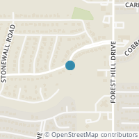 Map location of 3240 Valley Forge Trail, Forest Hill, TX 76140