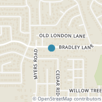 Map location of 4512 Bradley Ln, Arlington TX 76017