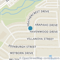 Map location of 5529 Heathercrest Drive, Arlington, TX 76018