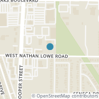 Map location of 1201 W Nathan Lowe Road, Arlington, TX 76017