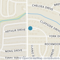 Map location of 1 Arthur Drive, Edgecliff Village, TX 76134