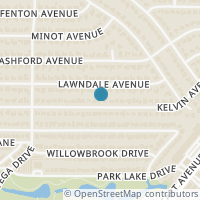Map location of 3516 Kelvin Avenue, Fort Worth, TX 76133